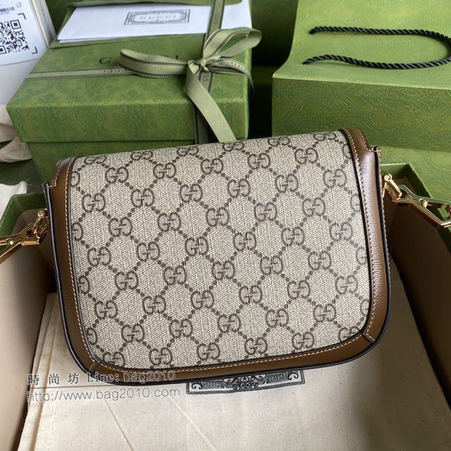 Gucci专柜新款女包, 古驰迷你mini马衔扣马鞍包 Gucci单肩斜挎包 658574  gdj1631